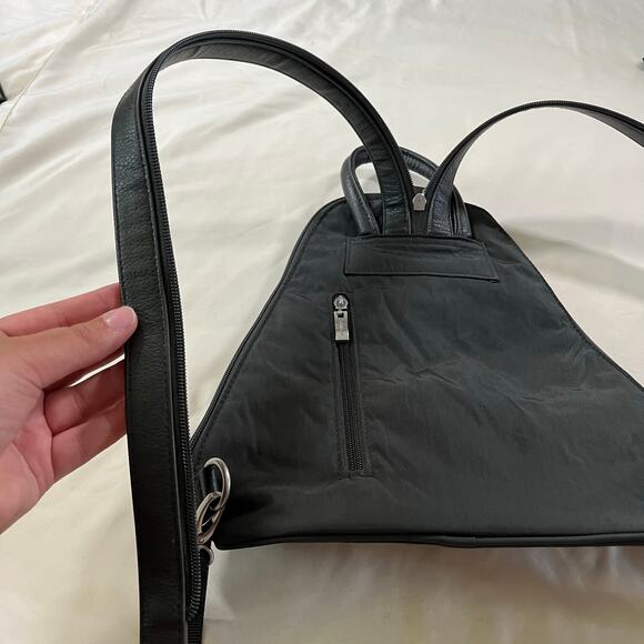 Baggallini Dark Grey Convertible Backpack OS Travel Pockets main image 6